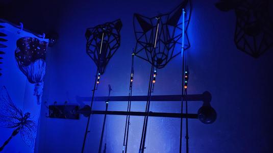 Fishing Pole Glow Stick Holder