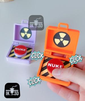 Nuke Briefcase Clicker Toy / Easy to Print / 3MF Included