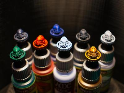 Army Painter Vallejo paints Cap Space Soldier Head