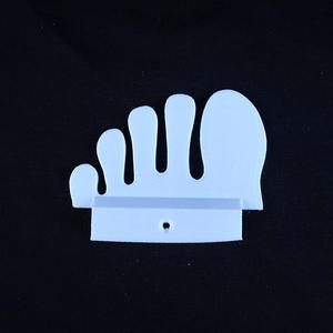 Foot shaped cable holder