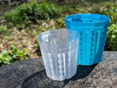 Spiral Vase Air Pruning Cylindrical Pot