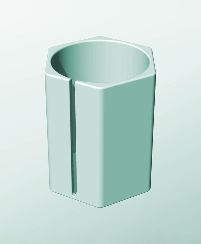 CH162-230-S Modular Stacking slotted container for home decor