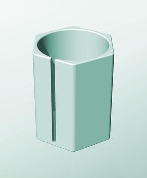 CH162-230-S Modular Stacking slotted container for home decor