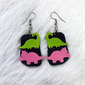 Herbivorous Dinosaur Earrings