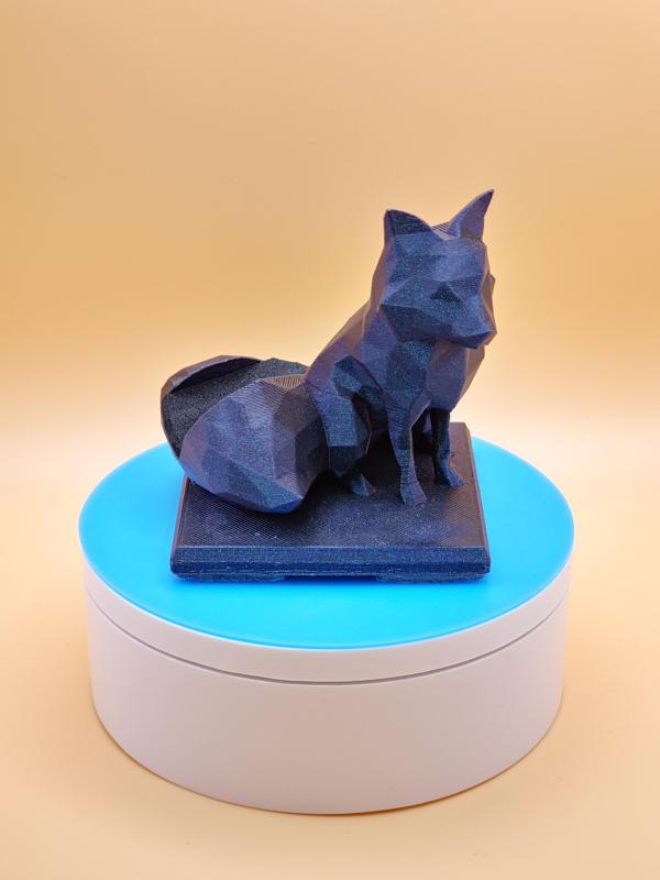 Autumn Fox Geometric Phone Stand - Decorative & Functional