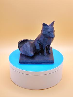 Autumn Fox Geometric Phone Stand - Decorative & Functional