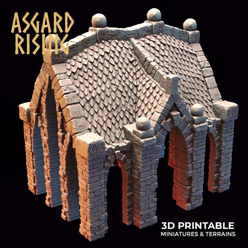 Cemetery Mausoleums  /Terrain/ /Pre-supported/