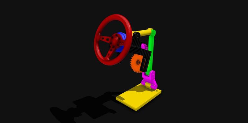 RC Drift 1:10 Steering System with Servo