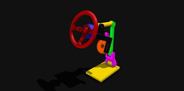 RC Drift 1:10 Steering System with Servo