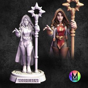 Female Cleric - Ophelia the Cleric (Female Human Cleric with staff )