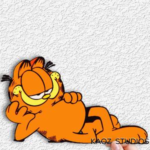 garfield wall art kitty cat wall decor garfiled movie fan art