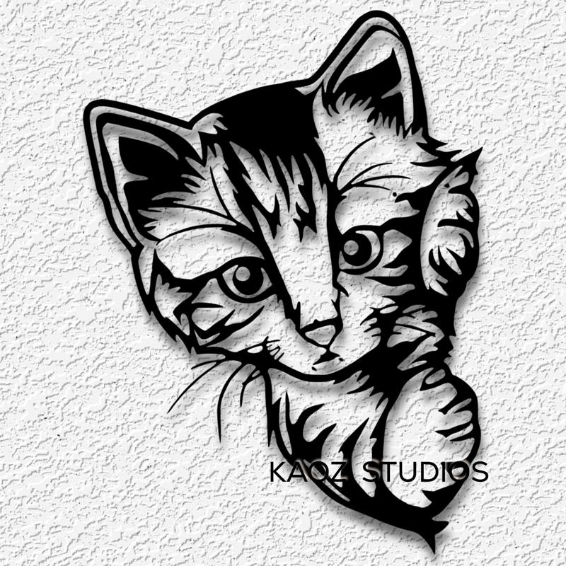 kitten wall art cat wall decor animal decoration