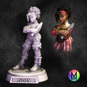 Female Rogue - Nima the Nightstalker ( Female PoC Rogue )