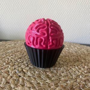 Brain cupcake