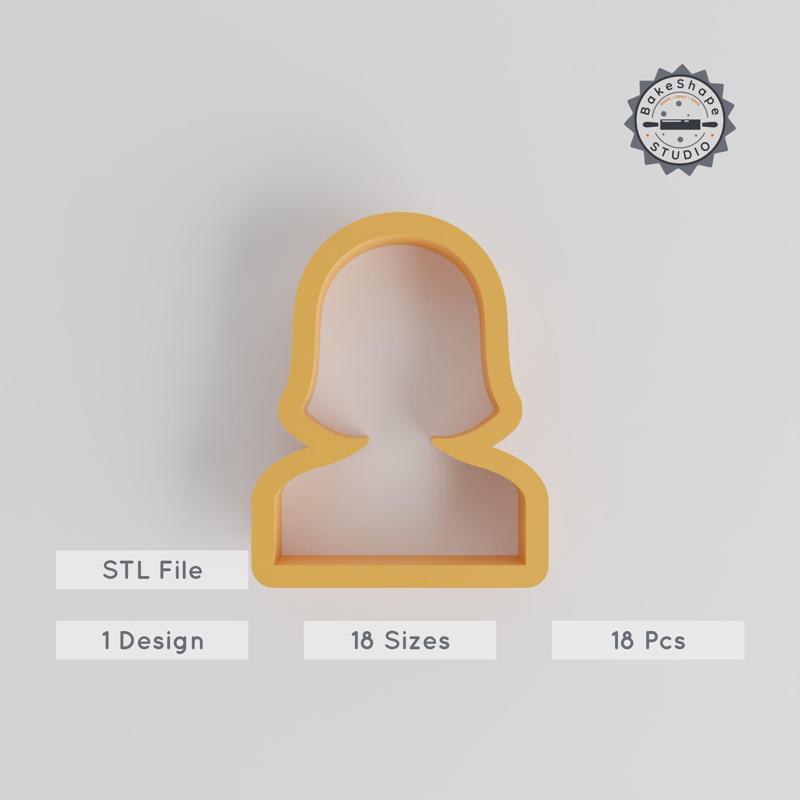 Mom Shape Cutter Set, 18-Piece, Sizes 0.75"-5", Perfect for Cookies, Fondant & Clay PRODUCT_2745