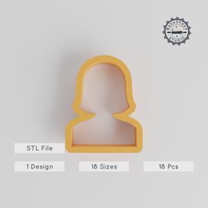 Mom Shape Cutter Set, 18-Piece, Sizes 0.75"-5", Perfect for Cookies, Fondant & Clay PRODUCT_2745