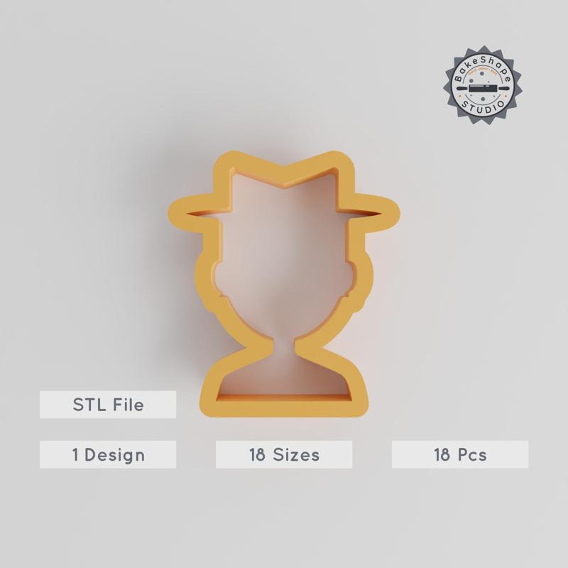18-Piece Human Shape Cutter Set, 0.75-5 Inch, Ideal for Cookies, Fondant & Clay PRODUCT_177