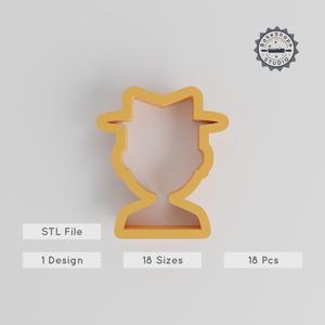 18-Piece Human Shape Cutter Set, 0.75-5 Inch, Ideal for Cookies, Fondant & Clay PRODUCT_177
