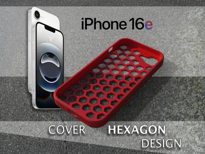 IPHONE 16e - Cover Hexagon Design