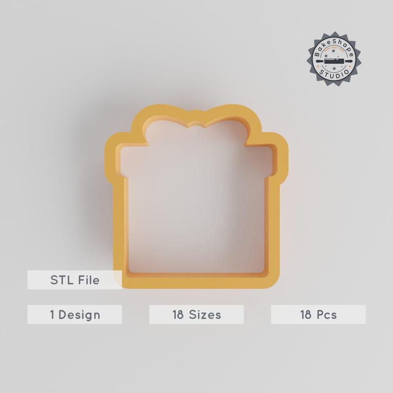 Gift Box Shape Cutter, 18 Sizes, Perfect for Cookies & Fondant, Cookie Cutter Set PRODUCT_1430