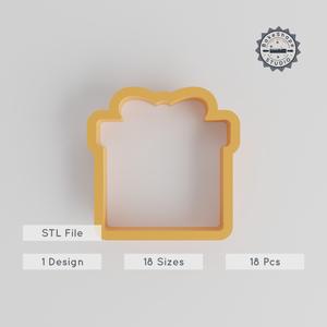 Gift Box Shape Cutter, 18 Sizes, Perfect for Cookies & Fondant, Cookie Cutter Set PRODUCT_1430