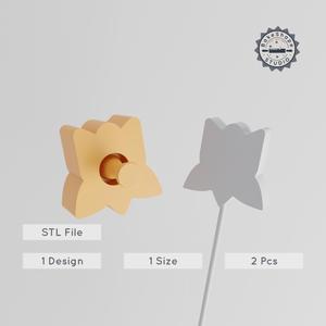 Large Tulip Cake Pop Mold Set, Flower Baking Tool, 3D Printed Blossom Design PRODUCT_1265