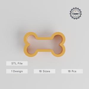 Bone Shape Cutter Set, 18 Pieces, 0.75-5 Inch Sizes, Perfect for Cookies, Fondant & Clay, Pet Snack & Animal Bone Design PRODUCT_98