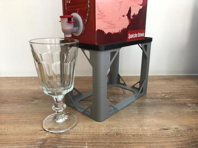 wine "bag in box" stand