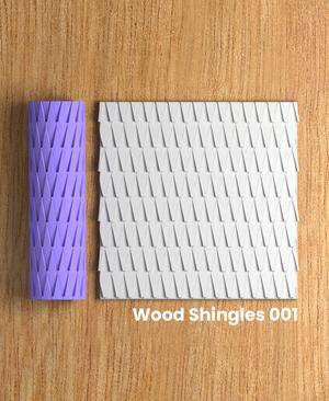 Collection Soda | Wood Shingles 001 | Polymer Clay Seamless Texture Roller