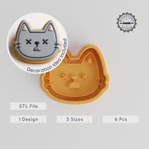 Dead-Themed Cookie Cutter & Stamp Set, Perfect for Fondant, Includes Small, Medium & Large Sizes, 6-Piece Collection PRODUCT_816