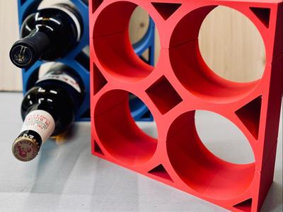 Wine bottles rack
