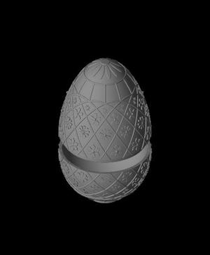 Decorative Egg in Style of Faberge, Empty Inside for Storage