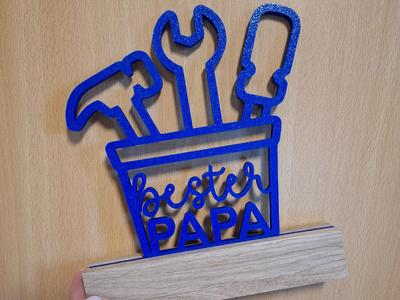 Block Shelf "Best Dad" Father's Day Tool