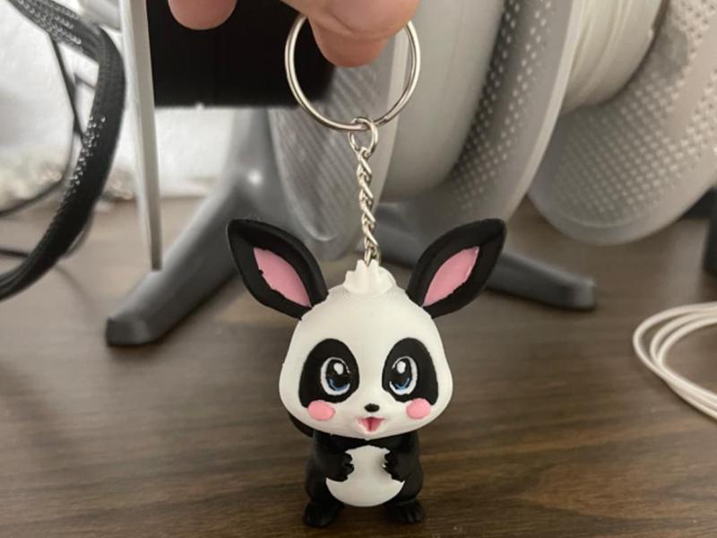 Bunny Panda Keychain