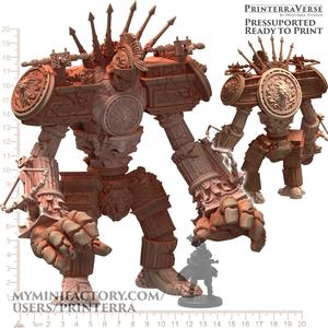 001 ROMAN Ancient Giant Stone Ruin Golem Gladiator Construct