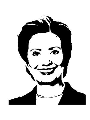 Hillary Clinton Stencil