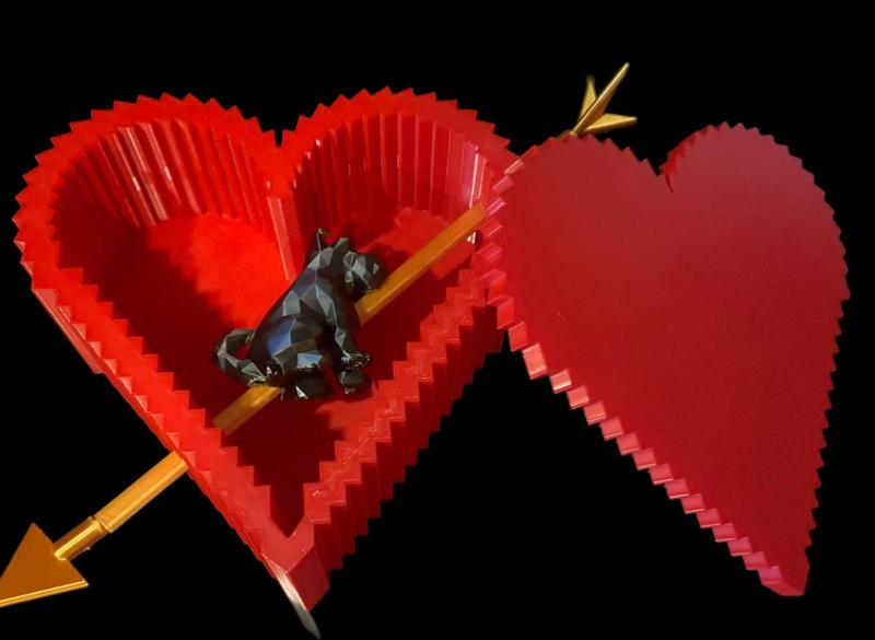 Dog heart san valentin