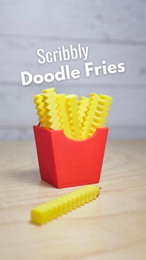 Doodle Fries - Scribbly Fun For Your Desk!