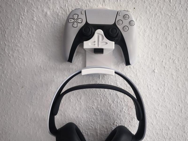 Wall Mount for PS5 Controller & Pulse Headset