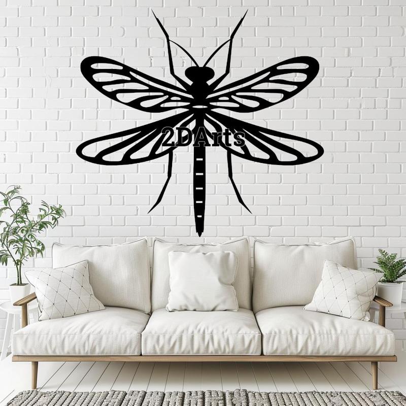 Dragonfly 2D Wall Art/Window Art - Digital STL & SVG File