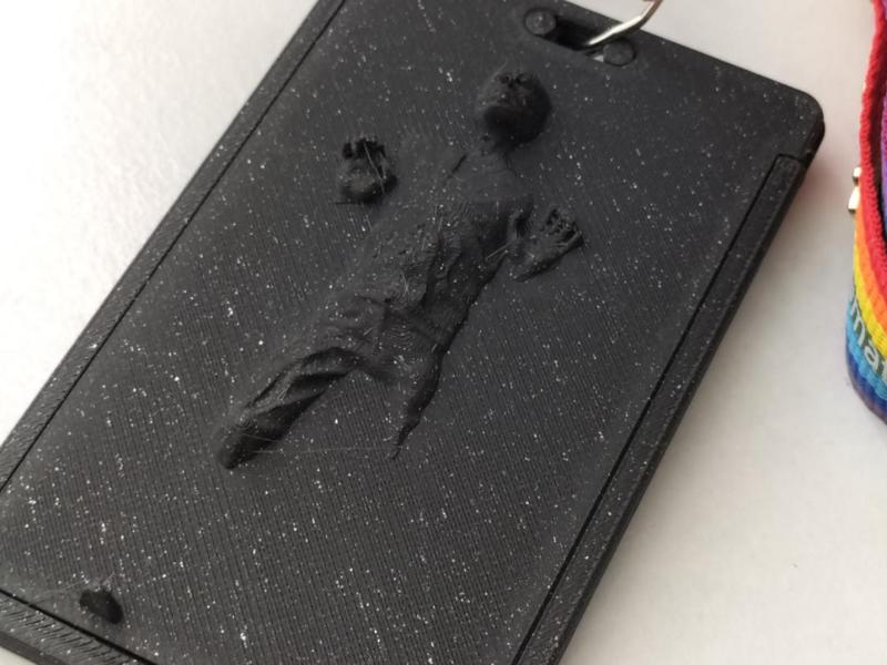 Han Solo carbonite ID badge holder Star Wars