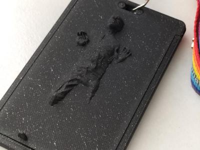 Han Solo carbonite ID badge holder Star Wars