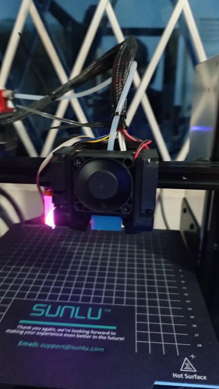 Mini Satsana dual part cooling fan duct for the Sunlu T3 3D printer