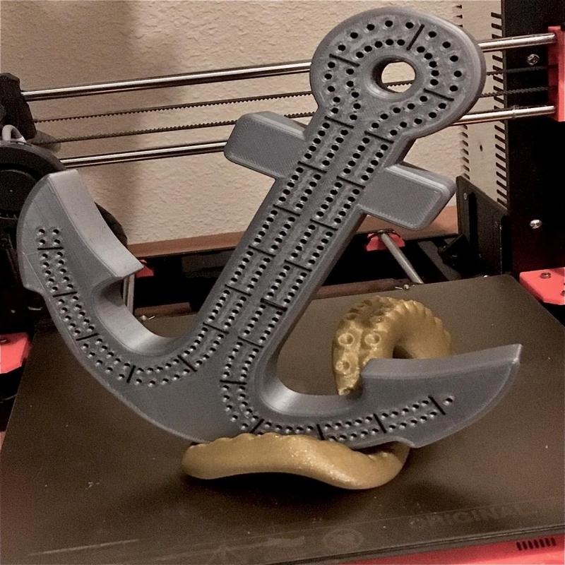 Anchor Cribbage Board