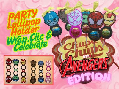 Superhero Lollipop Holders – Avengers