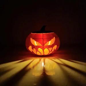 Pumpkin electric tealight holder