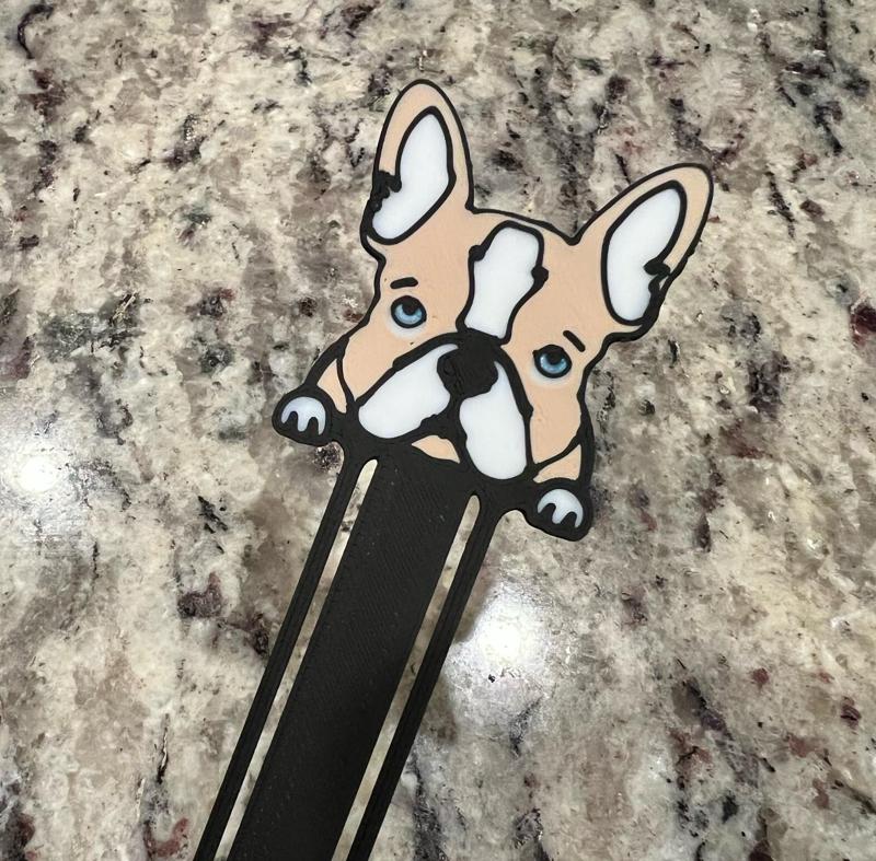Frenchie Bookmarks 4 Color