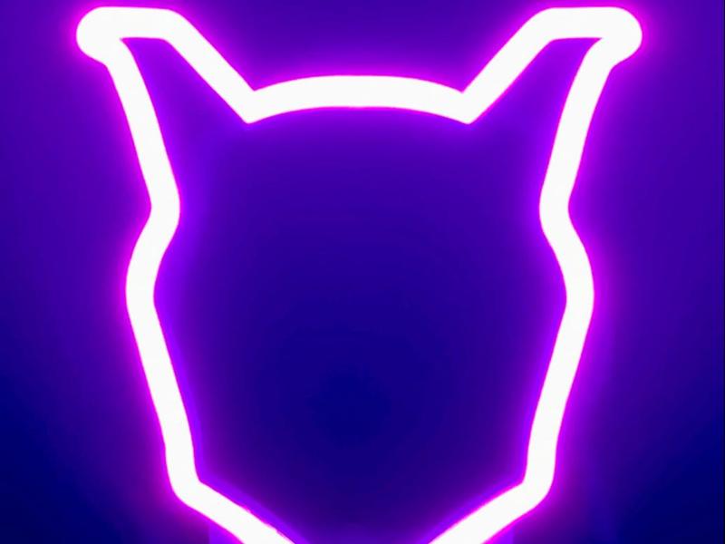 Mewtwo LED Neon Light Lamp