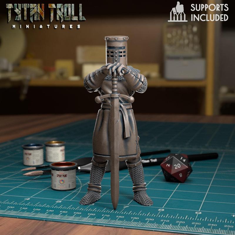 Black Knight Pose 01 [Pre-Supported]