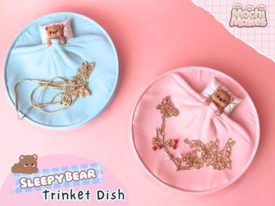 Sleepy Bear Trinket Dish